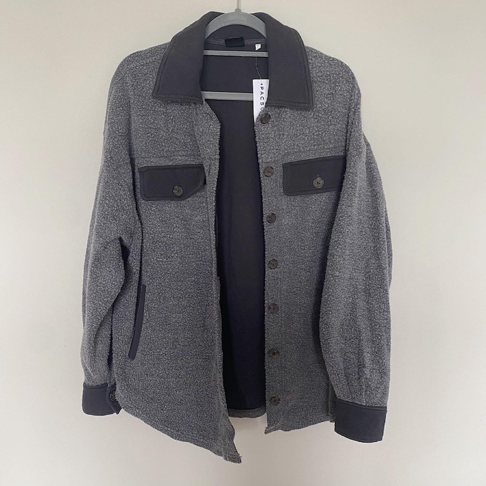 Pacsun Oversized Navy Shacket